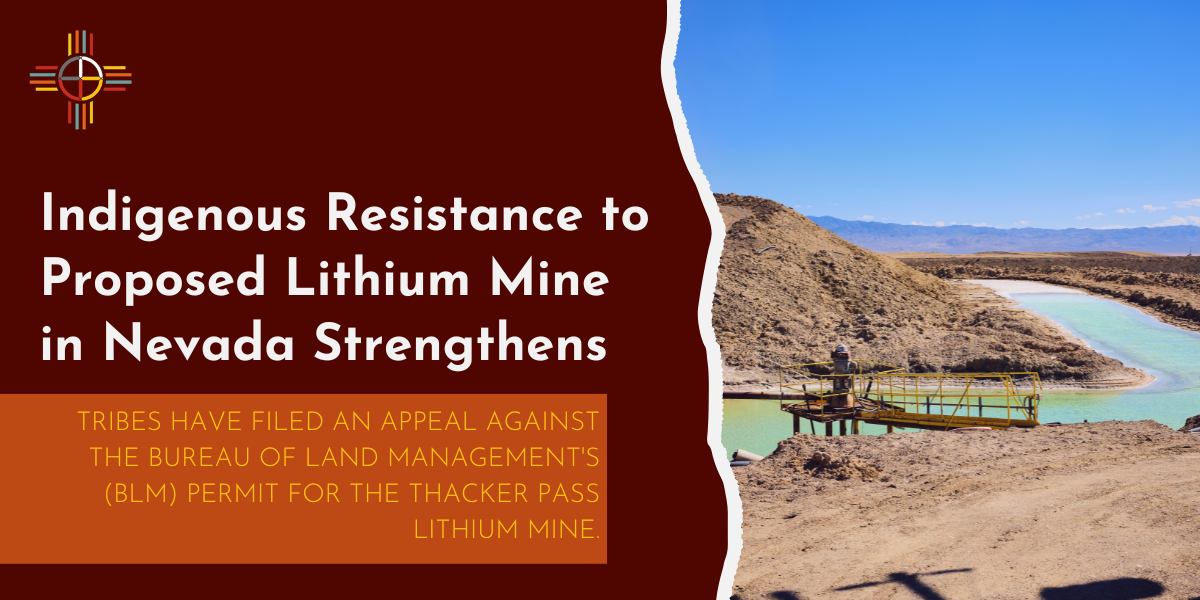 Indigenous Resistance to Proposed Lithium Mine in Nevada Strengthens